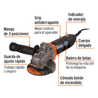 Esmeriladora Profesional 4-1/2 Plg de 950 W