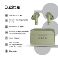Audífonos Inalámbricos Verde - Cubitt