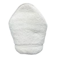 Toalla con capucha blanca