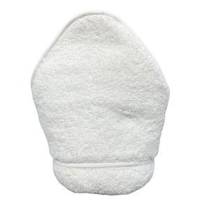 Toalla con capucha blanca