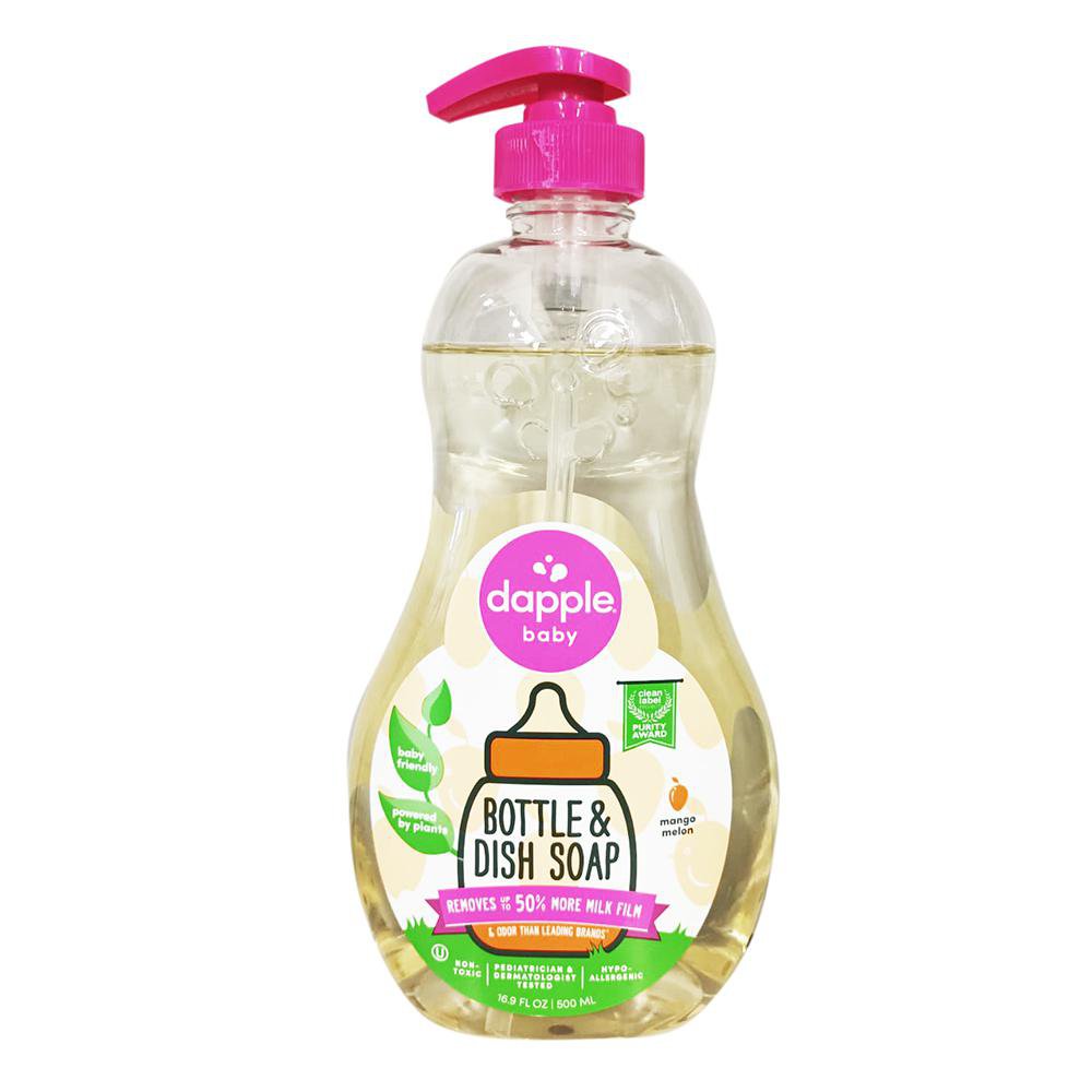 Jabón Líquido para Pachas y Platos Aroma a Mango Melon en Bote de 500 mL Dapple 16.9Oz Dis…