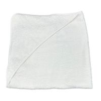 Toalla con capucha blanca