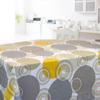 Mantel Rectangular Circulos 140 x 100 Cm - Viva