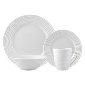 Vajilla 16 Pzas Continuum Blanca - Toscana