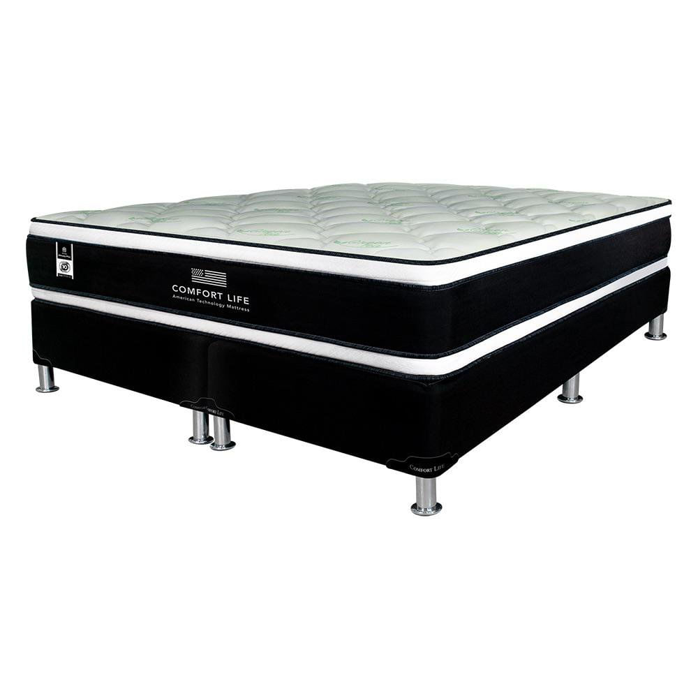 Set de Cama Colchón y Base Dinasty Plus Firme Confortable - Varios Tamaños King
