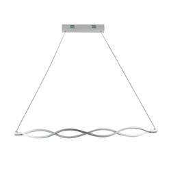 Lámpara LED Colgante Diseño Aros Satinado