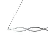 Lámpara LED Colgante Diseño Aros Satinado