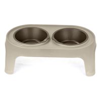 Plato Alto para Perro Pequeño - Taupe