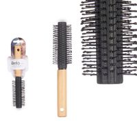 Cepillo Ovalado para Cabello con Mango de Madera