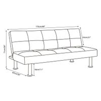 Sofacama Cuadros Gris 175 x 90 x 80 cm - Z