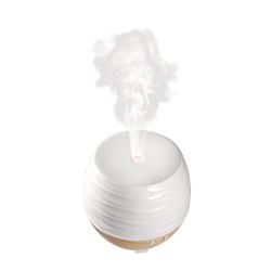 Difusor Eléctrico Cerámico Diseño Ondas Blanco