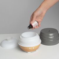 Difusor Eléctrico Cerámico Diseño Ondas Blanco