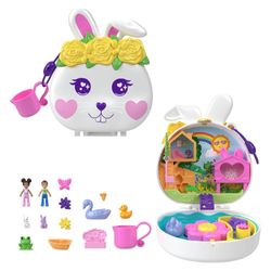Polly Pocket Set de Juego Compacto Jardín de Conejito