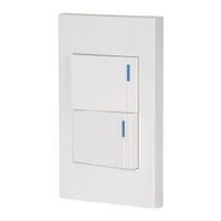 Interruptor Sencillo + Interruptor 3 Vías 1.5 Módulos Española Blanco - Volteck