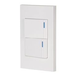 Interruptor Sencillo + Interruptor 3 Vías 1.5 Módulos Española Blanco - Volteck
