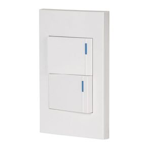 Interruptor Sencillo + Interruptor 3 Vías 1.5 Módulos Española Blanco - Volteck