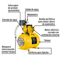 Bomba Hidroneumática de 1/2 Hp 24 L