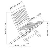 Silla de Madera Plegable Trento