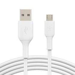Cable USB-A a Micro-USB Blanco 1 M