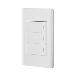 Interruptor Sencillo + Interruptor de 3 Vías Lisboa Blanco - Volteck