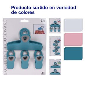 Clips Para Bolsas Colores Surtidos