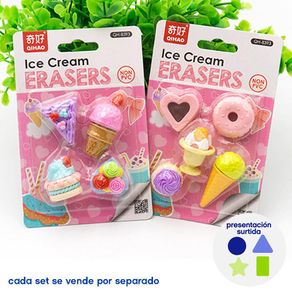 Set de Borradores Postres Diseños Surtidos