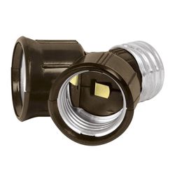 Socket E27 Doble Café De Interior - Volteck
