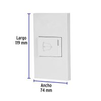 Interruptor para Timbre 1.5 Módulos Española Blanco - Volteck