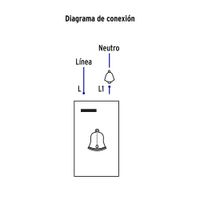 Interruptor para Timbre 1.5 Módulos Española Blanco - Volteck