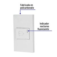 Interruptor para Timbre 1.5 Módulos Española Blanco - Volteck