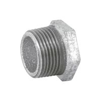 Reducción Bushing Acero Galvanizado 3/4 Plg x 1/2 Plg