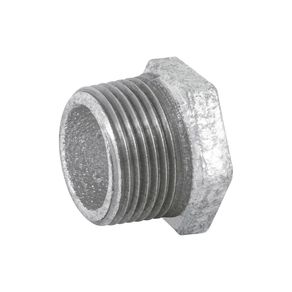 Reducción Bushing Acero Galvanizado 3/4 Plg x 1/2 Plg