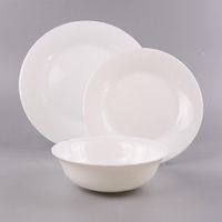 Vajilla Opal Blanca 18 Pzs