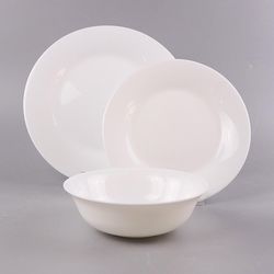 Vajilla Opal Blanca 18 Pzs