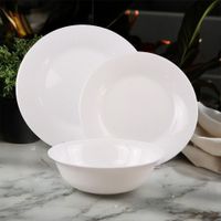 Vajilla Opal Blanca 18 Pzs