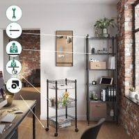 Estantería con 3 Canastas Metálicas