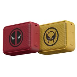 Set de 2 Bocinas Pórtatiles Diseño de Deadpool y Wolverine