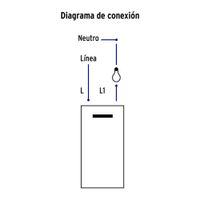 Interruptor de 2 Polos Sencillo Lisboa Negro - Volteck