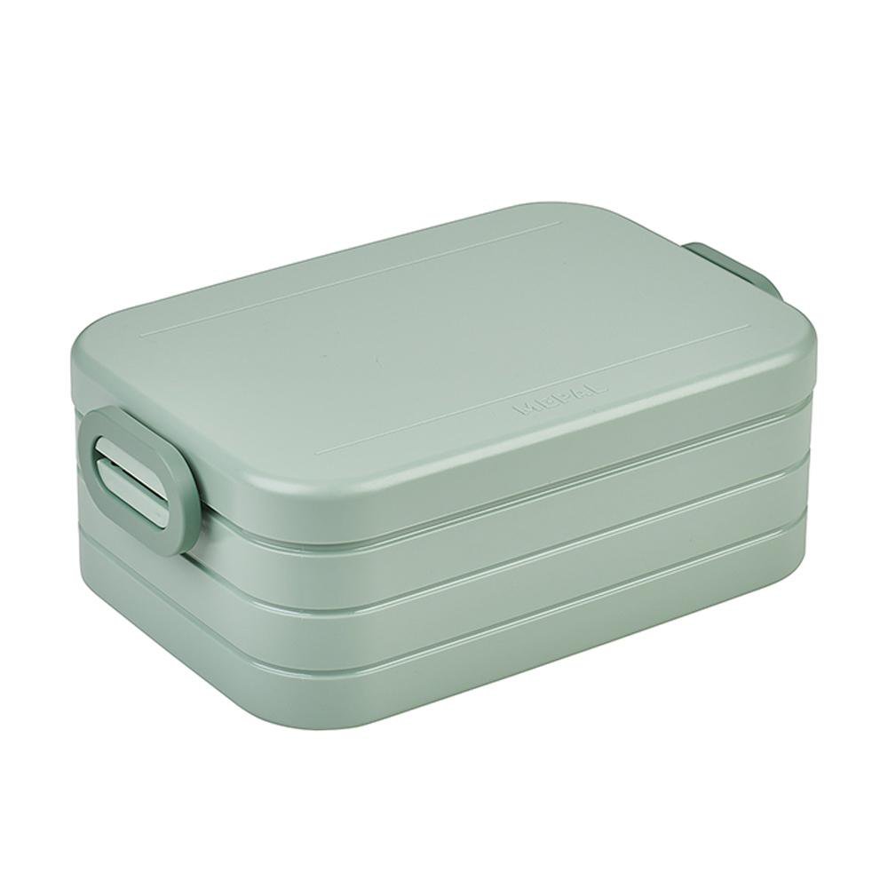 Lonchera Bento Take a Break Midi con Divisor Color Salvia Nórdica