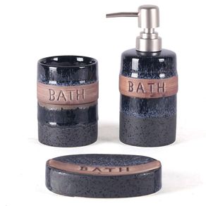Set de 3 Piezas para Baño Negro