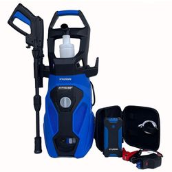Combo Hidrolavadora Eléctrica 1600 Psi + Arrancador Portátil 400 Amp