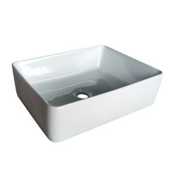 Lavamanos de Sobreponer Rectangular Blanco