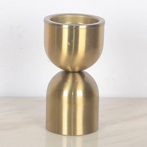 Candelero Con Base Bronce 19 Cm