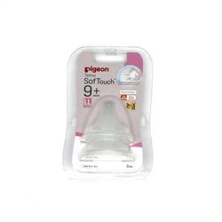 Tetina Pigeon SofTouch 9+ Meses LL 2 Pzas