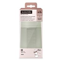 Biberón Suavinex Zero Zero Anticólicos de Silicona Verde 240 Ml