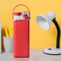 Botella para Agua de Silicona Plegable Rojo