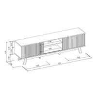 Rack para TV Neptuno 181x55Cm