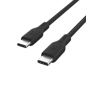 Cable Trenzado USB-C a USB-C Negro 2 M