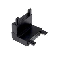 Conector a 90 Grados Vertical Negro