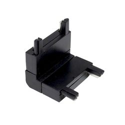 Conector a 90 Grados Vertical Negro